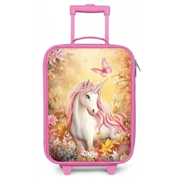 Eenhoorn - Vlinder - Roze - Manen Kinderkoffer - Roze klein -zz3dotto