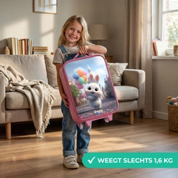 Konijn - Ballonnen Kinderkoffer - Roze klein -sfeer2_NL