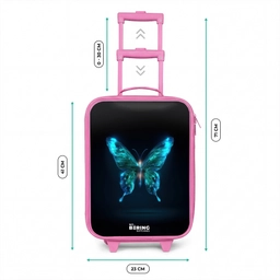 Magische digitale vlinder Kinderkoffer - Roze klein -productfoto_formaten