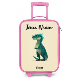 Dino - Dier - Blauw - Groen Kinderkoffer - Roze klein -zz3dotto