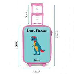 Dino - Dier - Zonnebril Kinderkoffer - Roze klein -productfoto_formaten