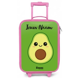 Kawai - Avocado - Groen Kinderkoffer - Roze klein -zz3dotto