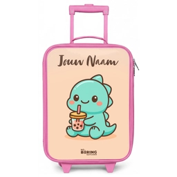 Kawai - Dino - Bubbletea Kinderkoffer - Roze klein -zz3dotto