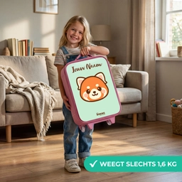 Kawai - Rode panda - Groen Kinderkoffer - Roze klein -sfeer2_NL