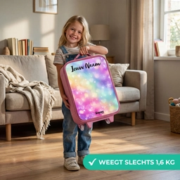 Licht - Regenboog - Hartjes Kinderkoffer - Roze klein -sfeer2_NL