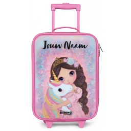 Meisje - Eenhoorn - Glitter Kinderkoffer - Roze klein -zz3dotto