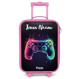 Neon - Controller - Verfspatten - Game Kinderkoffer - Roze klein -zz3dotto