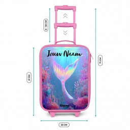 Zeemeermin - Koraal - Water Kinderkoffer - Roze klein -productfoto_formaten