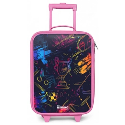 Neon sporttrofee design Kinderkoffer - Roze klein -zz3dotto