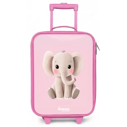 Olifant - Baby - Blosjes - Illustratie Kinderkoffer - Roze klein -zz3dotto