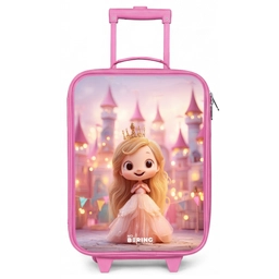 Prinses - Roze - Kasteel Kinderkoffer - Roze klein -zz3dotto