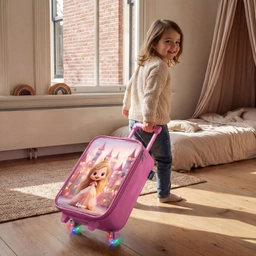 Prinses - Roze - Kasteel Kinderkoffer - Roze klein -sfeer1