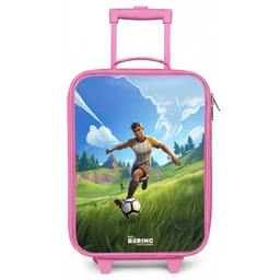 Voetbal - Jongen - Goal - Voetbaltenue Kinderkoffer - Roze klein -zz3dotto