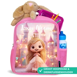 Prinses - Roze - Kasteel Kinderrugzak - Roze middel -inhoud_NL