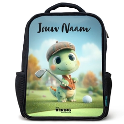 Golf - Dino - Groen Rugzak - Zwart middel -3d