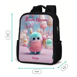 Zoet Monstersnoep Avontuur Rugzak - Zwart middel -productfoto_formaten