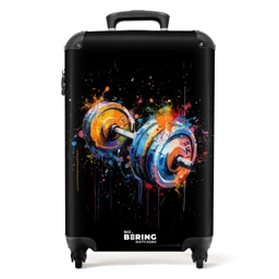 Dumbbell met graffiti NBS - Handbagage koffer - Unisex middel -productfoto_recht