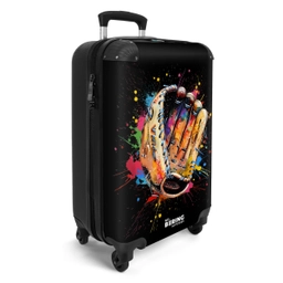 Honkbalhandschoen met graffiti NBS - Handbagage koffer - Unisex middel -productfoto_3d