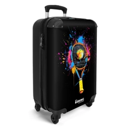 Kleurrijk tennis racket met bal NBS - Handbagage koffer - Unisex middel -productfoto_3d