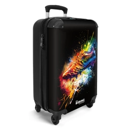 Kleurrijke voetbal schoen NBS - Handbagage koffer - Unisex middel -productfoto_3d