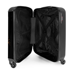 Rugbybal met kleurrijke graffiti NBS - Handbagage koffer - Unisex middel -binnenkant