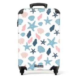 Schelpen patroon kleurrijk NBS - Handbagage koffer - Kinderen Unisex middel -productfoto_recht