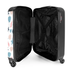 Schelpen patroon kleurrijk NBS - Handbagage koffer - Kinderen Unisex middel -binnenkant