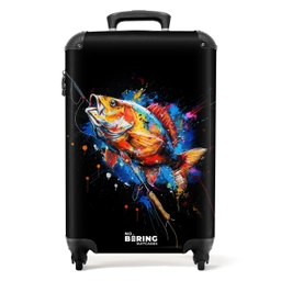 Sportvissen met graffiti NBS - Handbagage koffer - Unisex middel -productfoto_recht