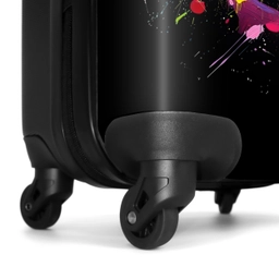 Tennisbal met graffiti NBS - Handbagage koffer - Unisex middel -wiel