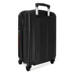 Voetbal omringd door verfklodders NBS - Handbagage koffer - Unisex middel -achterkant
