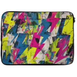 Bliksemschichten - Patroon - Marmer - Kleuren laptophoes neopreen klein -zkaufland3dotto