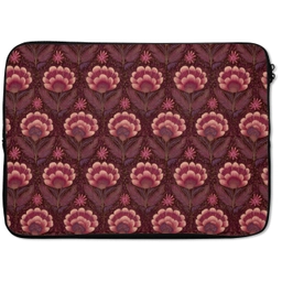 Bloemen - Waaier - Paars laptophoes neopreen klein 279 -zkaufland3dotto