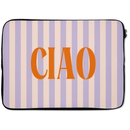 Ciao - Quote - Pastel - Strepen laptophoes neopreen klein -zkaufland3dotto