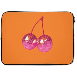 Discoballen - Kers - Spiegels - Roze laptophoes neopreen klein -zkaufland3dotto