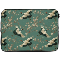 Kersenbloesem - Kraamvogels - Groen laptophoes neopreen klein 279 -zkaufland3dotto