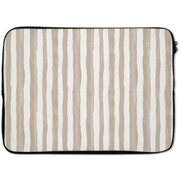 Minimalistisch - Strepen - Beige laptophoes neopreen klein 279 -zkaufland3dotto