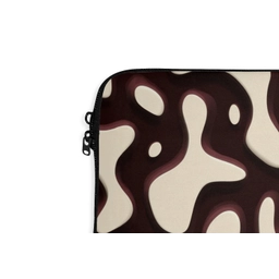Organisch - Krachtig - Bruin laptophoes neopreen klein 279 -detail