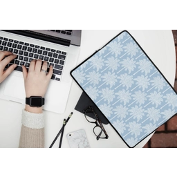 Palmboom - Modern - Blauw laptophoes neopreen klein 279 -bureau