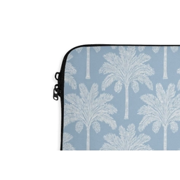 Palmboom - Modern - Blauw laptophoes neopreen klein 279 -detail