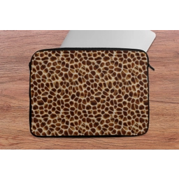 Schildpad - Patroon - Bruin laptophoes neopreen klein 279 -tafel