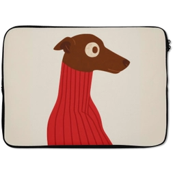 Silhouet - Hond - Trui - Rood laptophoes neopreen klein -zkaufland3dotto