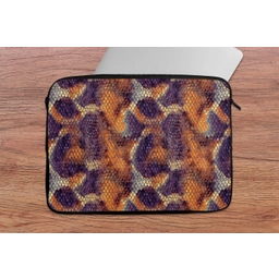 Slang - Schubben - Kleurrijk laptophoes neopreen klein 279 -tafel