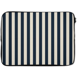 Verticale strepen - Blauw - Crème laptophoes neopreen klein 279 -zkaufland3dotto