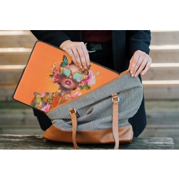 Vlinders - Vrouw - Zonnebril - Kleurrijk laptophoes neopreen klein -tas