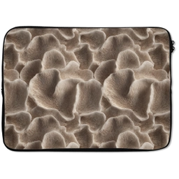 Waaiervorm - Beige - Vezel textuur laptophoes neopreen klein 279 -zkaufland3dotto