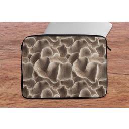 Waaiervorm - Beige - Vezel textuur laptophoes neopreen klein 279 -tafel
