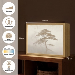 Boom - Oosterse stijl - Landschap Light Box met batterij (Wandlamp) middel -USP_websiteoverzichtNL
