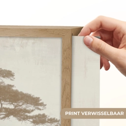 Boom - Oosterse stijl - Landschap Light Box met batterij (Wandlamp) middel -USP_websiteprintNL