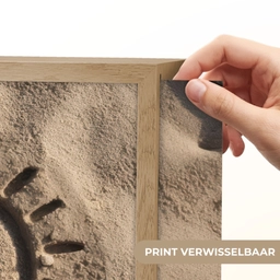 Gezichtje - Zon - Zand - Getekend Light Box met batterij (Wandlamp) middel -USP_websiteprintNL