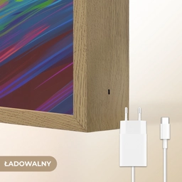Crossmotor - Neonkleuren - Lijnen - Helm Light Box met batterij (Wandlamp kind) middel -USP_websiteoplaadbaarNL